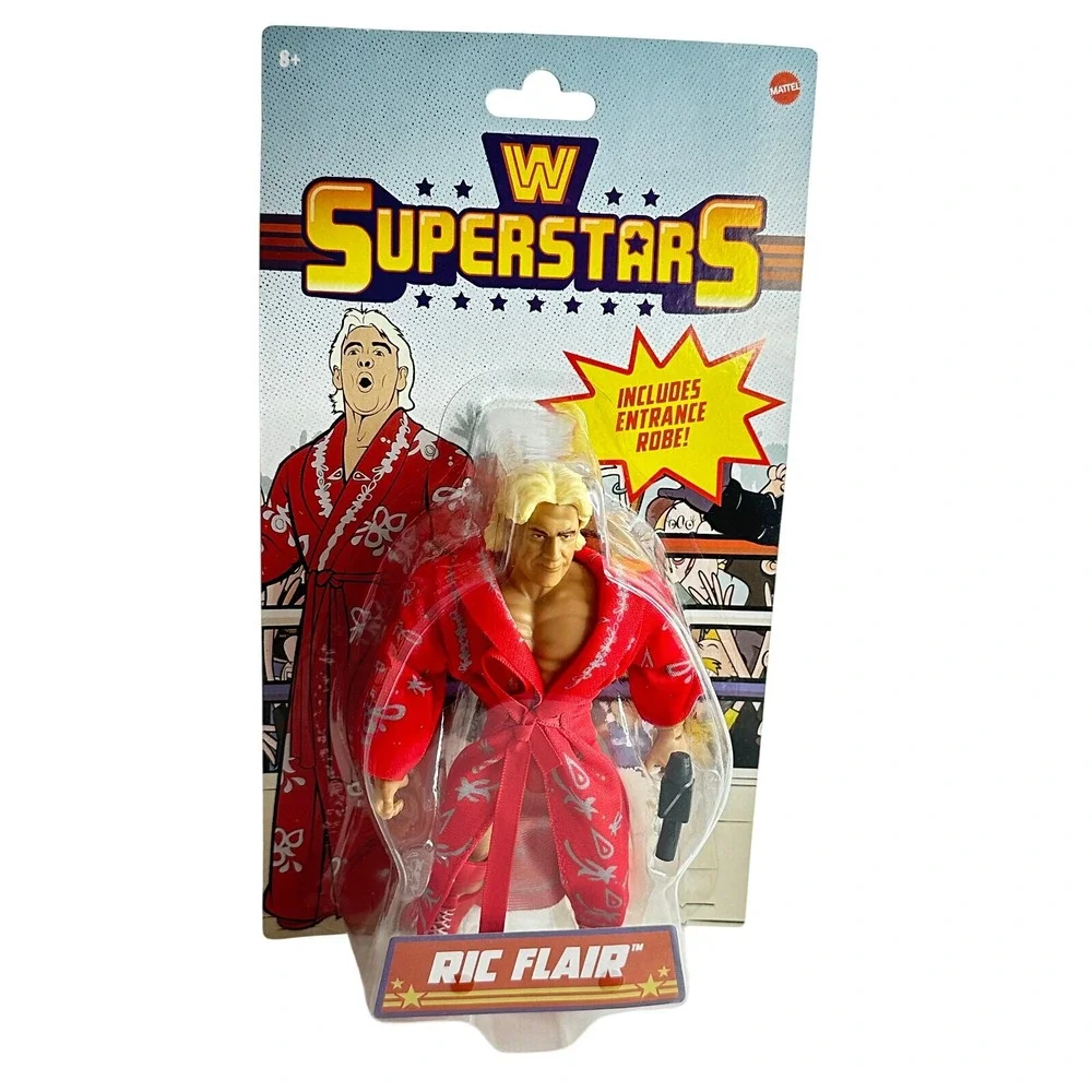 Mattel WWE Superstars Series 1 Ric Flair Action Figure with Red Entrance Robe